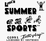 Track Meet screenshot 4 for GameBoy